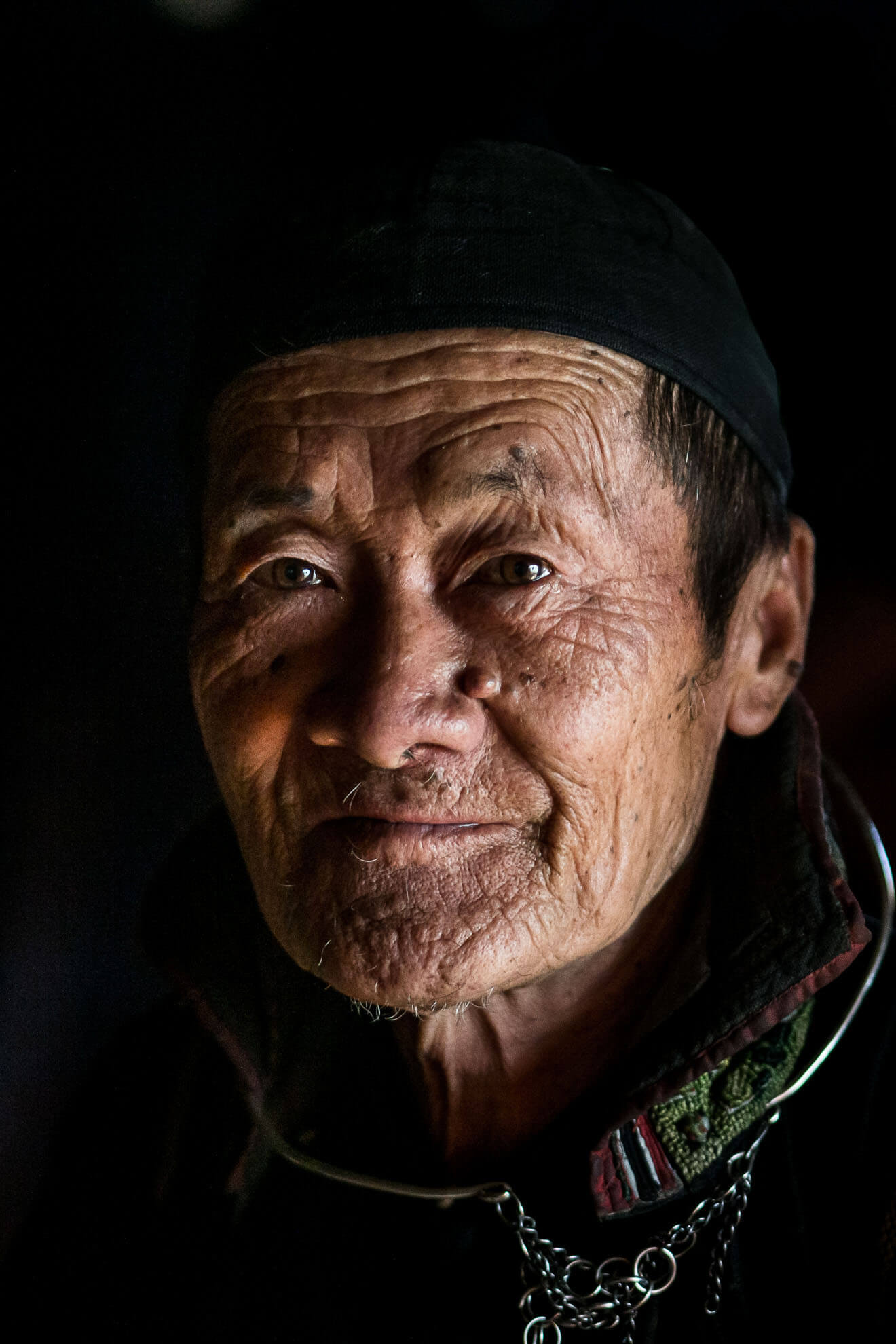 Un vieil homme au Vietnam.