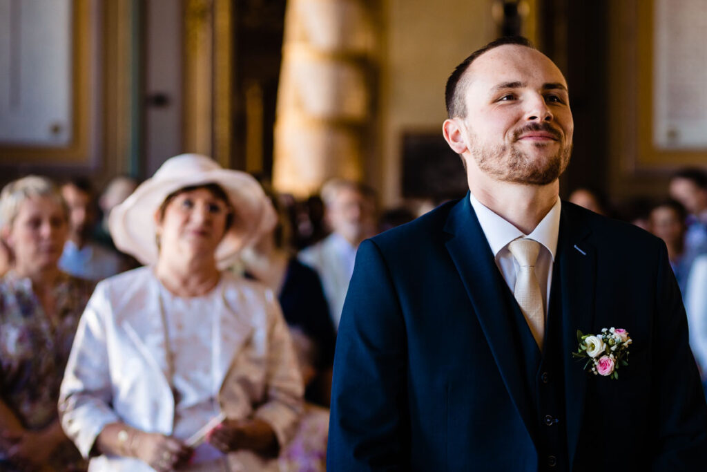 Les invités sont émus lors de la cérémonie civile à la mairie de Langres.